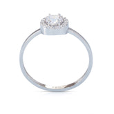 טבעת זהב לבן וזרקונים 21R738